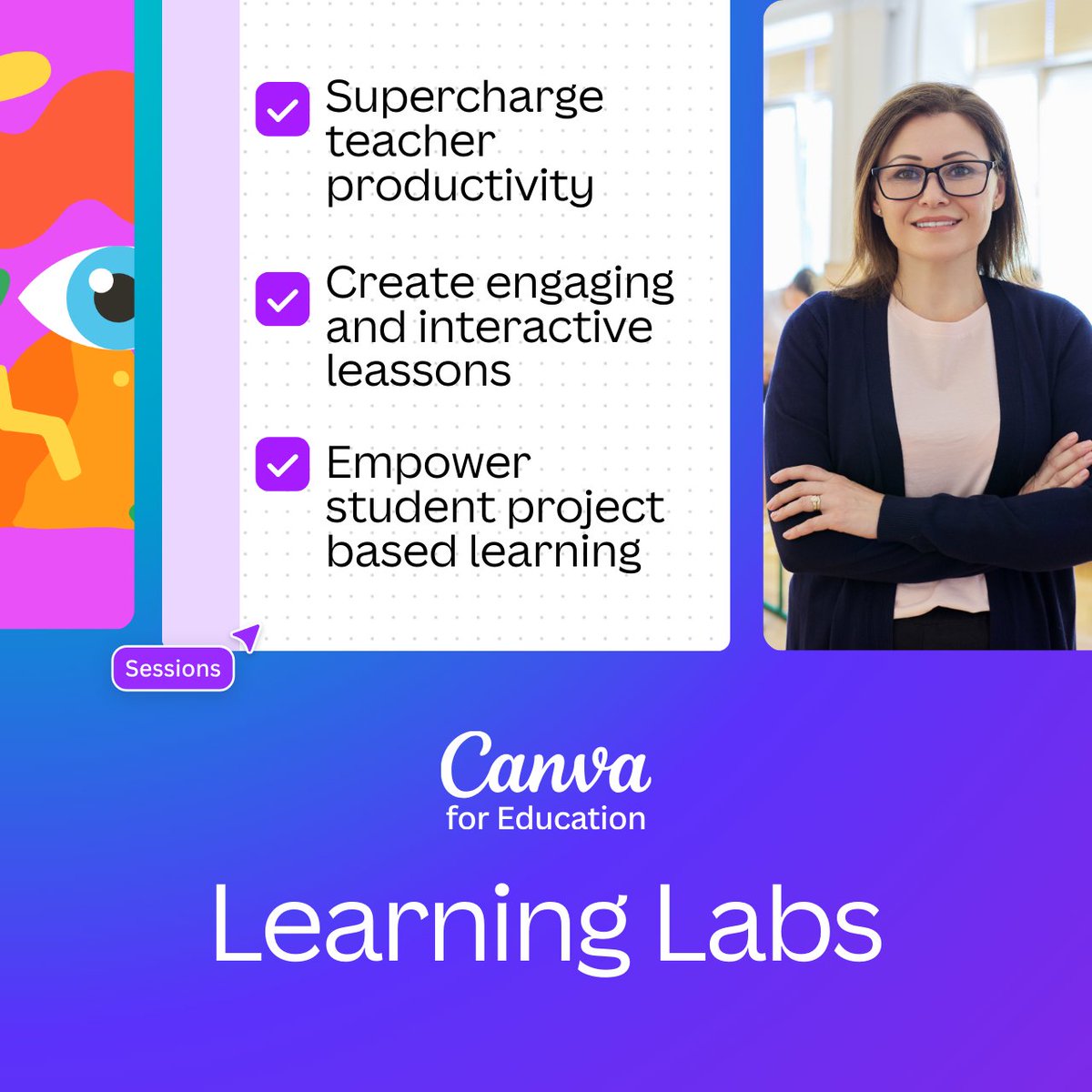Join us at Canva Learning Labs to discover how Canva for Education can help you &amp; your students create, collaborate &amp; bring learning to life.

First events are in Manchester, Leeds &amp; Birmingham! 

Register here to save your spot 👉 public.canva.site/uk-canva-learn…