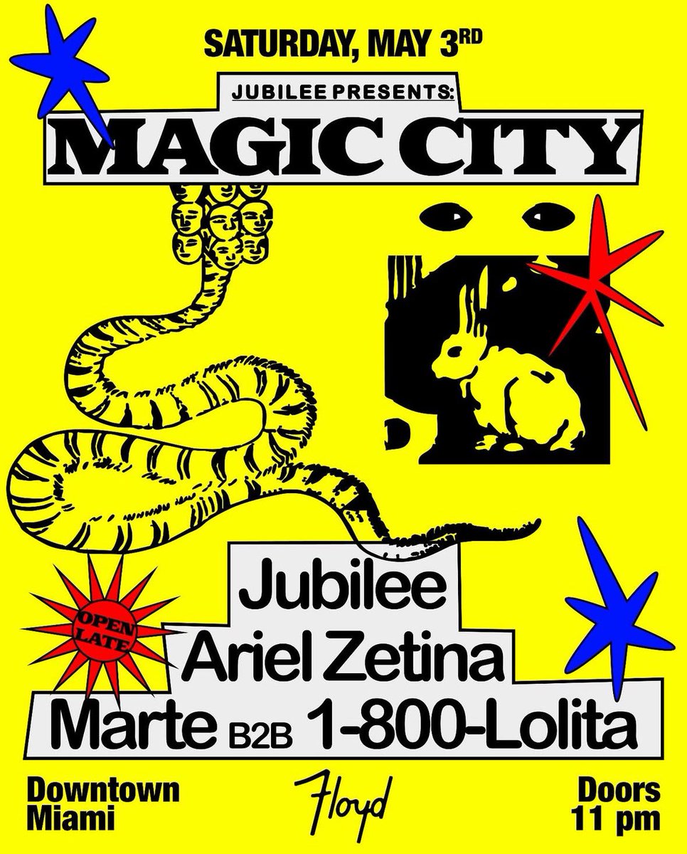 I’m starting a new residency in Miami at <a href="/floydmiami/">floydmiami</a> . The first one is this Saturday during a chaotic F1 week 🏎️. The girls are joining me <a href="/planetmarte_/">MARTE</a> <a href="/arielzetina/">Ariel Zetina</a> 1-800-Lolita. If you know me you know how much this means to me