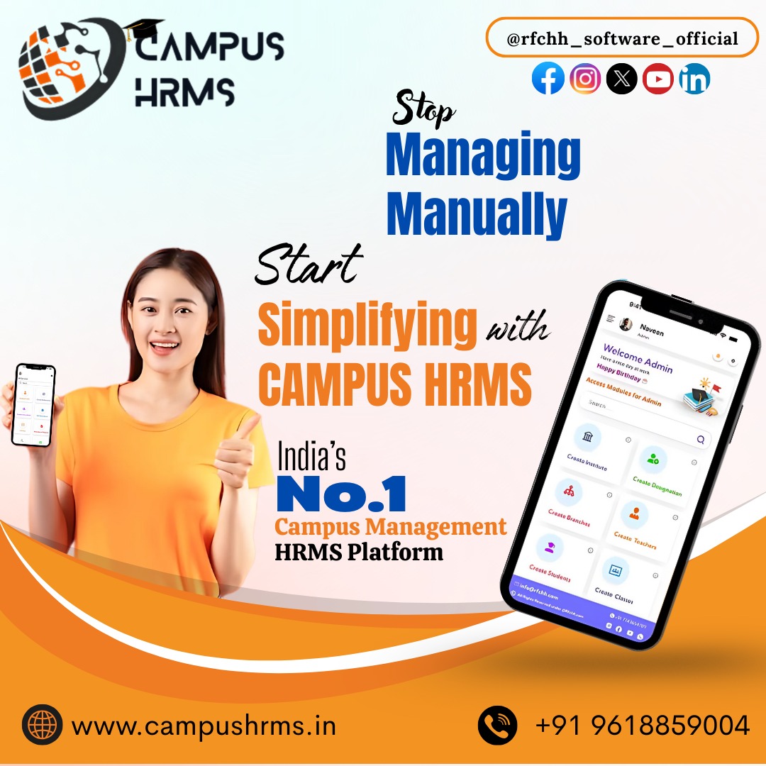 rfchhsoftware's tweet image. 🚫 Stop Managing Manually
✅ Start Simplifying with CAMPUS HRMS

👉 Visit: campushrms.in
📞 +91 9618859004
📲 Follow us: [@rfchh_software_official]

#RFCHHCampusHRMS #RFCHHSOFTWARE #CampusManagementMadeEasy #HRMSForColleges #DigitalCampus #CampusHRMS #EdTechIndia