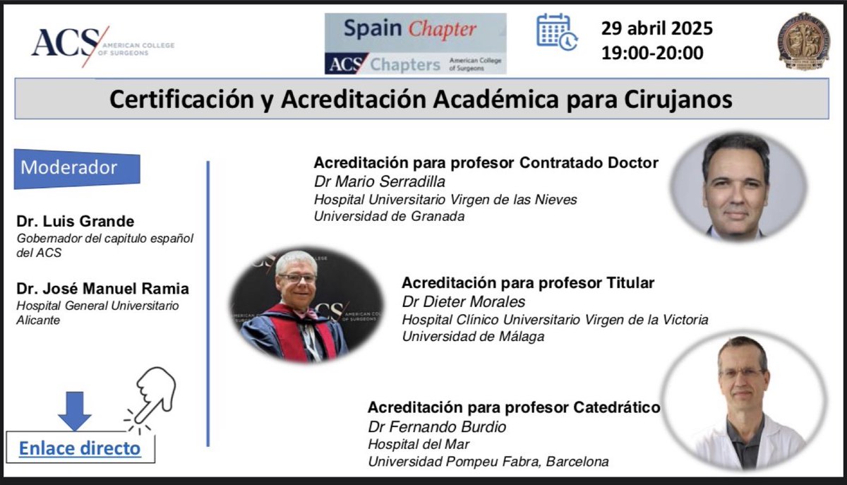 Dieter Morales #yosoydelclinico (@rncsantander) on Twitter photo SE POSTPONE la webinar de esta tarde por la incidencia eléctrica, os pedimos disculpas y os avisaremos de la nueva fecha <a href="/aecirujanos/">aecirujanos</a> <a href="/BalibreaJose/">Jose M. Balibrea MD, PhD, FACS</a> <a href="/HpbMar/">HPB unit Hospital del Mar</a> <a href="/asacirujanos/">asacirujanos</a> <a href="/AmCollSurgeons/">American College of Surgeons</a> <a href="/MarioSerradill2/">Mario Serradilla</a> <a href="/Curro_Blanco/">Curro Blanco</a> SE POSTPONE la webinar de esta tarde por la incidencia eléctrica, os pedimos disculpas y os avisaremos de la nueva fecha <a href="/aecirujanos/">aecirujanos</a> <a href="/BalibreaJose/">Jose M. Balibrea MD, PhD, FACS</a> <a href="/HpbMar/">HPB unit Hospital del Mar</a> <a href="/asacirujanos/">asacirujanos</a> <a href="/AmCollSurgeons/">American College of Surgeons</a> <a href="/MarioSerradill2/">Mario Serradilla</a> <a href="/Curro_Blanco/">Curro Blanco</a>