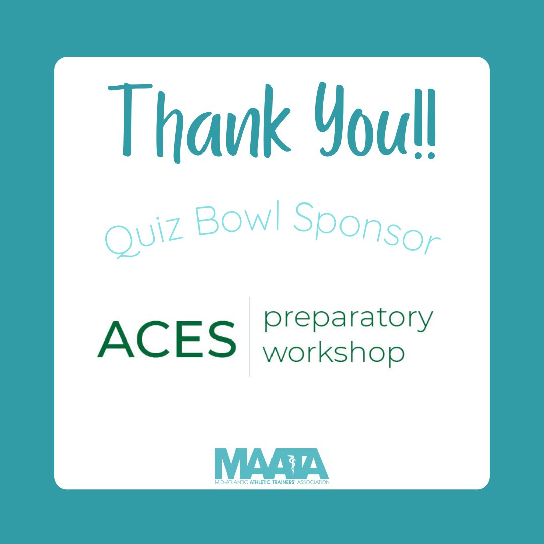Quiz Bowl is starting NOW!! Thank you to our Quiz Bowl Sponsor!!

#MAATA2025 #D3MAATA