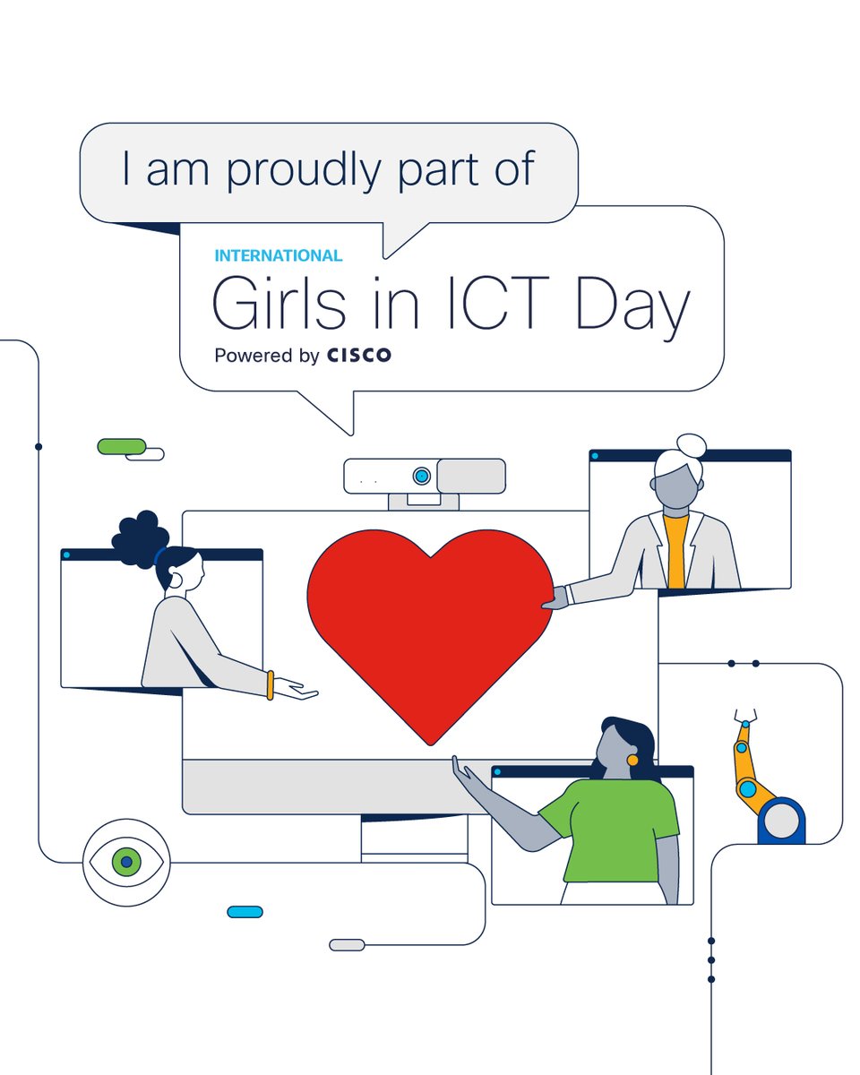 With only 29.2% of the STEM workforce being female, we cannot leave women behind. That’s why Cisco Networking Academy is launching the International Girls in ICT Day Learn-A-Thon: cs.co/60112S3qf

#GirlsInICT #Cisco #Netacacd