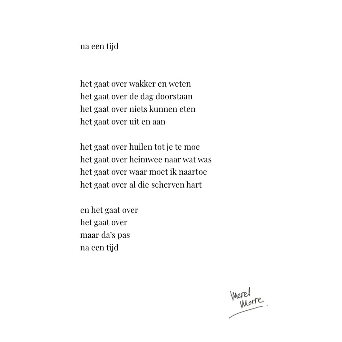 het gaat over wakker en weten