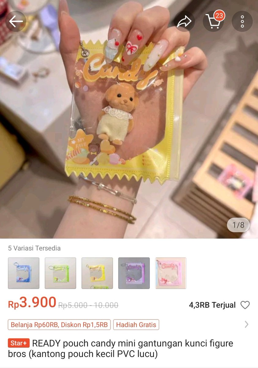 yeichouu's tweet photo. haiii ada yang taunga vendor yang bisa custom pouch candy kaya gini?? https://t.co/vsrC6WVlv7