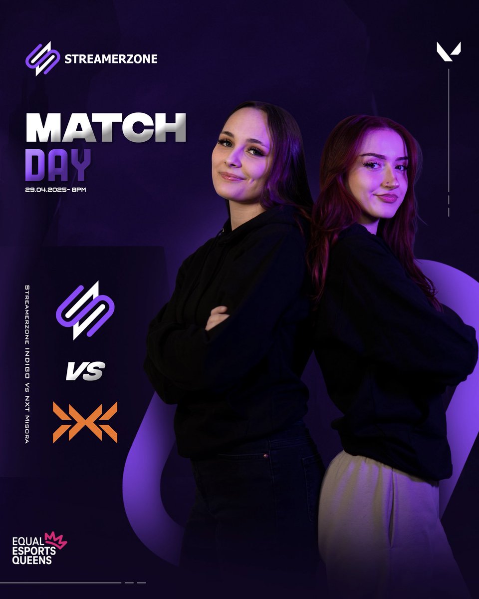 💥 VALORANT Match Day
The squad is locked, loaded, and ready to take on tonight's showdown against NXT Misora! 🔥
 
🗓️ 8PM CEST – Let’s get it, team!
 
#Streamerzone #VALORANT #EEQ #Esports
