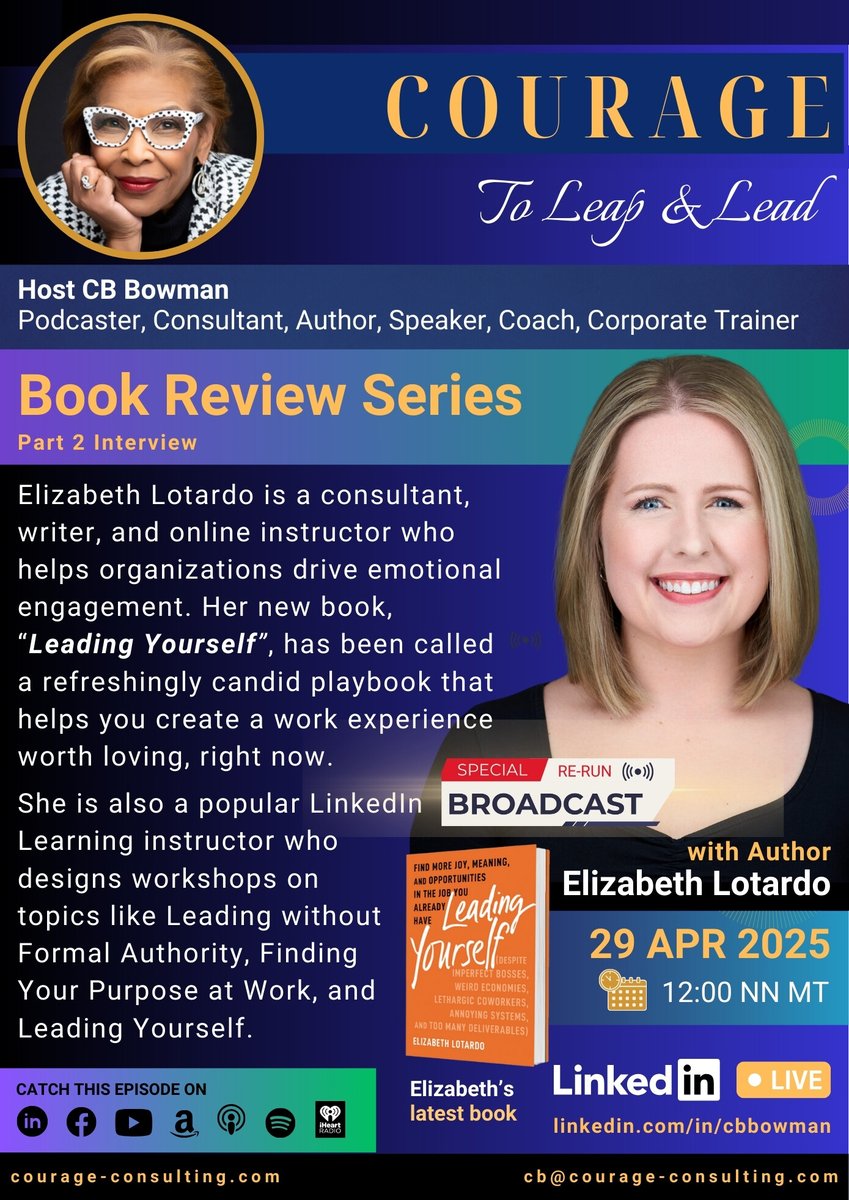 TODAY on Courage to Leap and Lead - Elizabeth Lotardo: preview.mailerlite.io/preview/598667…

#couragetoleapandlead #cbbowman #courage #courageleadership #courageconsultant #courageous #courageousleadership #leadership #leadershipdevelopment #csuite #leadershipcoaching #leadershipjourney