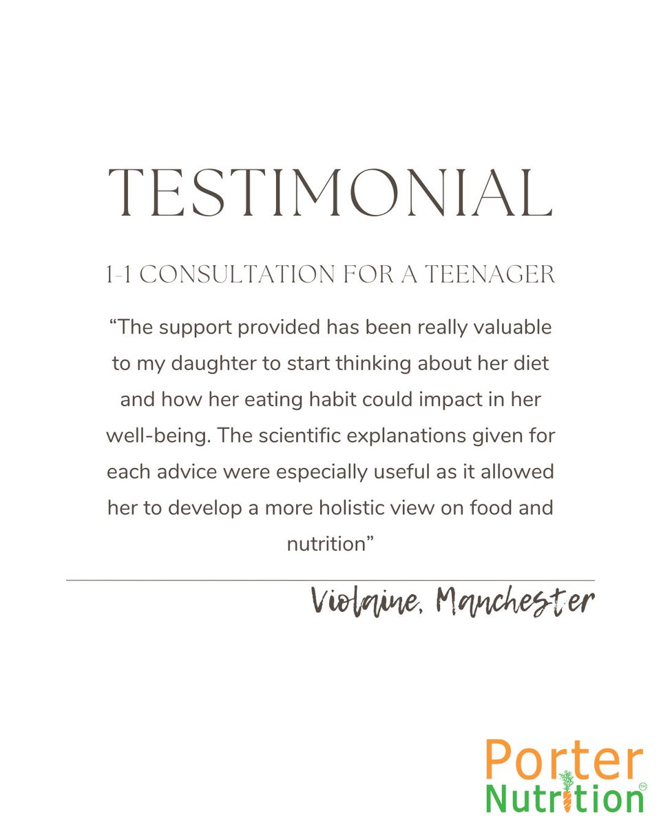Why am I a nutritionist? To make a difference. So it was lovely to receive this feedback recently. I work with clients young and old to improve their diet and their health. 

Everyone is different. Everyone gets my full attention.

#testimonial #nutritionconsultation