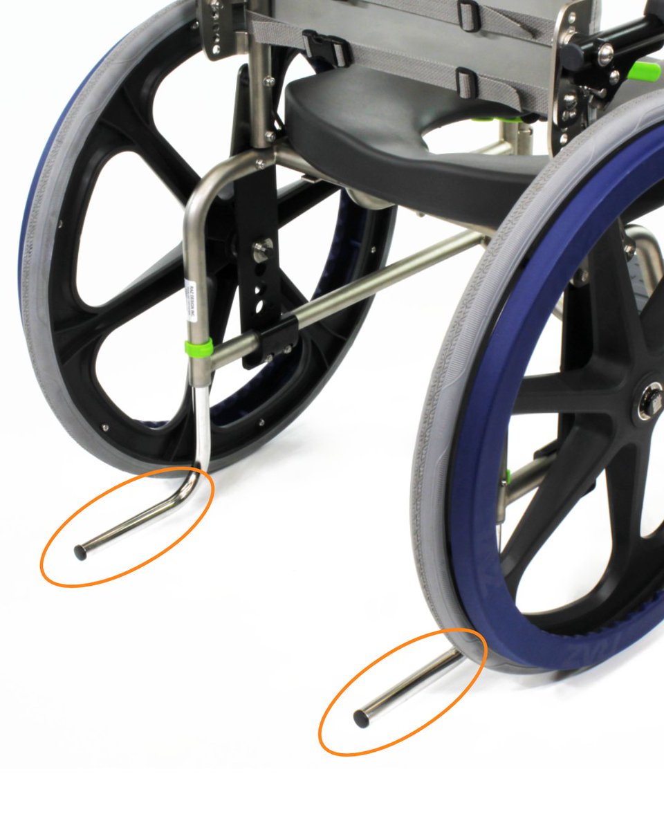 RAZDesignInc's tweet image. Did you know we can cut the anti-tipper tubes? This is an option if the tubes are preventing you from getting back far enough over the toilet.

#complexrehab #showerchair #showercommode #antitippers #tubes