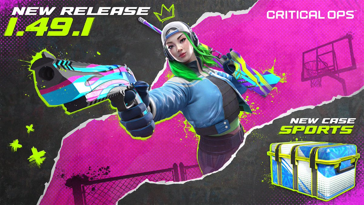 Update 1.49.1 is here!

🔥 Ranked S15 begins with Incendiary
🎖️ Blaze &amp; Gold Plated rewards
🏐 New Sports Collection &amp; Supporter items
🗺️ New map: Uplink
⚙️ Balance changes, new utility animations &amp; fixes

Read it all here🔗: criticalopsgame.com/news/patch-1-4…

#CriticalOps #MobileFPS