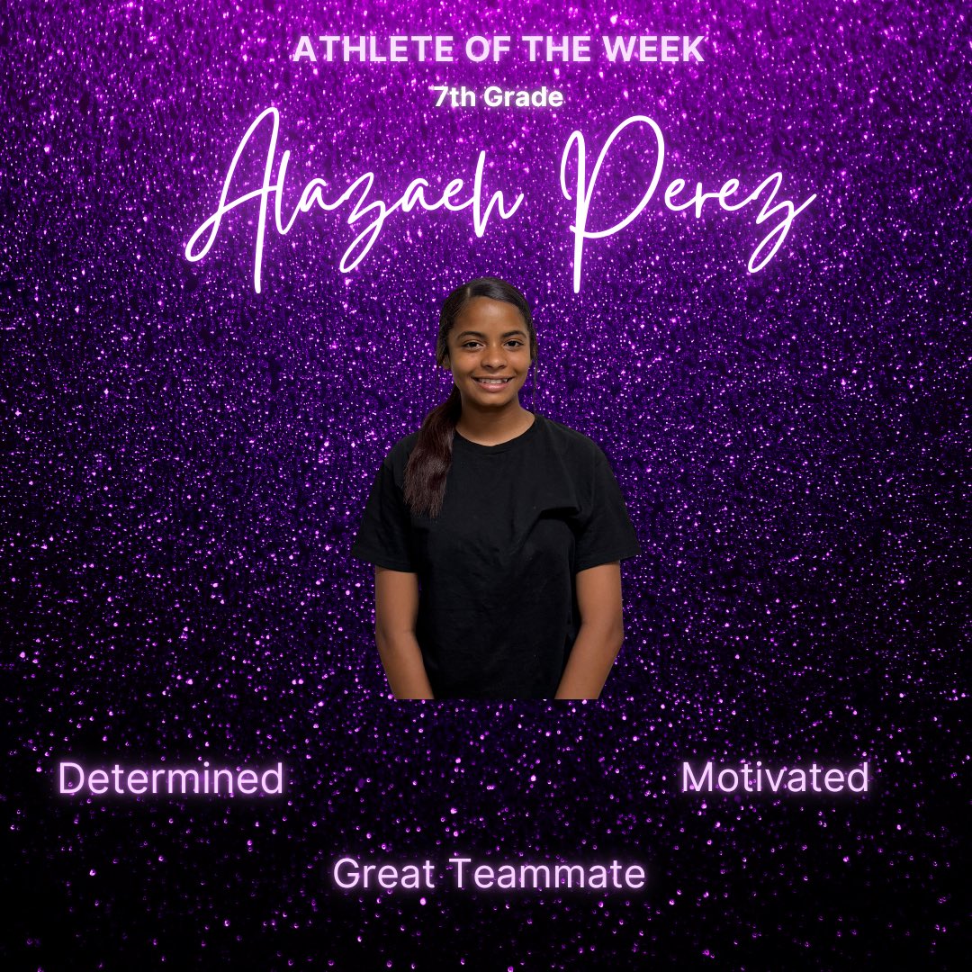 Congrats to our 7th and 8th grade Athletes of the week!
