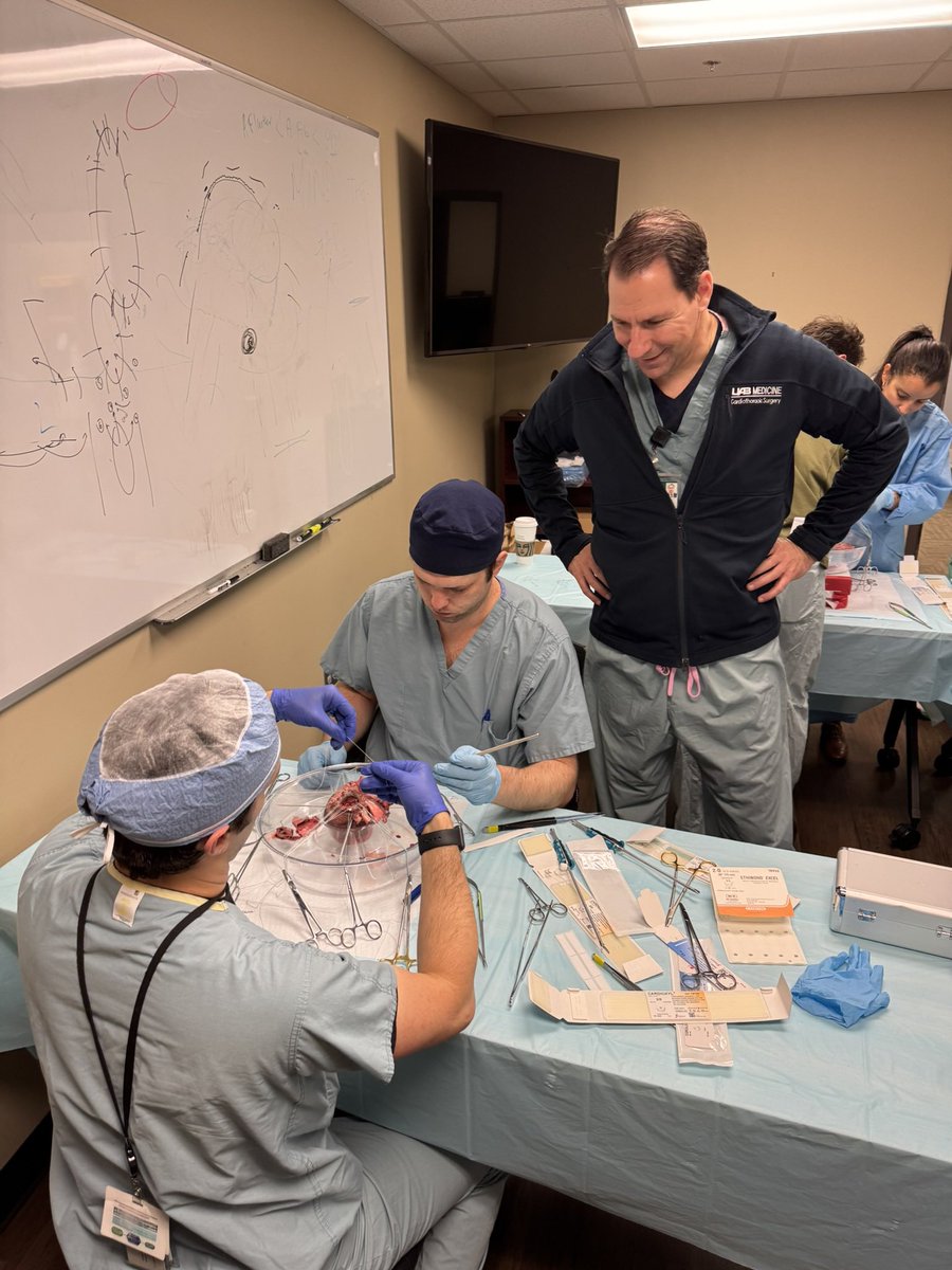 UAB Cardiothoracic Surgery (@uabctsresidency) on Twitter photo Fantastic hands on mitral valve lab for didactics today. Thanks to <a href="/Medtronic/">Medtronic</a> for the sponsorship and <a href="/pannvar/">Panos N. Vardas</a> for excellent teaching!
<a href="/BenjaminWeiUAB/">Benjamin Wei, MD</a> <a href="/UABSurgery/">UAB Surgery</a> <a href="/TSRA_official/">TSRA</a> #whyUABCT Fantastic hands on mitral valve lab for didactics today. Thanks to <a href="/Medtronic/">Medtronic</a> for the sponsorship and <a href="/pannvar/">Panos N. Vardas</a> for excellent teaching!
<a href="/BenjaminWeiUAB/">Benjamin Wei, MD</a> <a href="/UABSurgery/">UAB Surgery</a> <a href="/TSRA_official/">TSRA</a> #whyUABCT