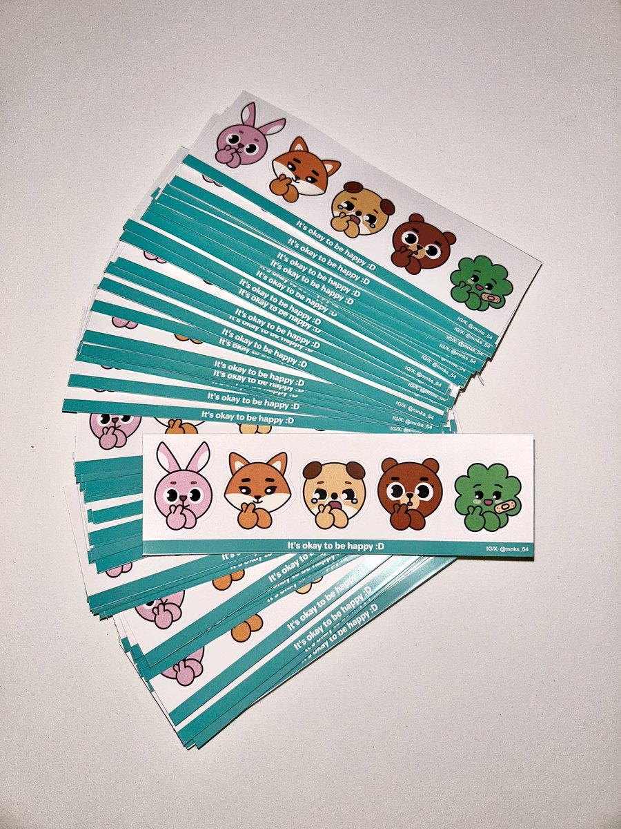 mnks_54's tweet photo. 🇮🇩Day6 Jakarta Freebies!

Second time making Day 6 merch! 
So happy seeing my sticker designs printed out so satisfying!

90 waterproof stickers, I'll be giving them out randomly to people on the spot!

📍GBK, Jakarta
Come say hi if you're around!

#day6 #day6jakarta https://t.co/aMIH4XeoLA