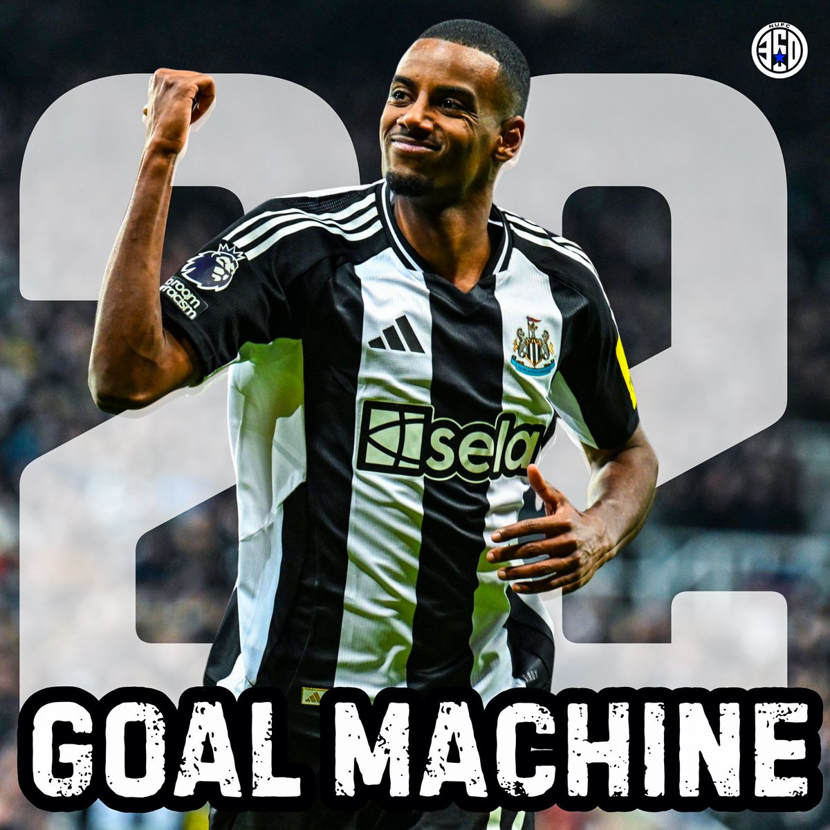 🇸🇪 Alexander Isak’s scored his 22nd Premier League goal on Saturday. 

His best scoring season in the league since signing.

24/25 - TBC
23/24 - 21 Goals 
22/23 - 10 Goals 

#NUFC