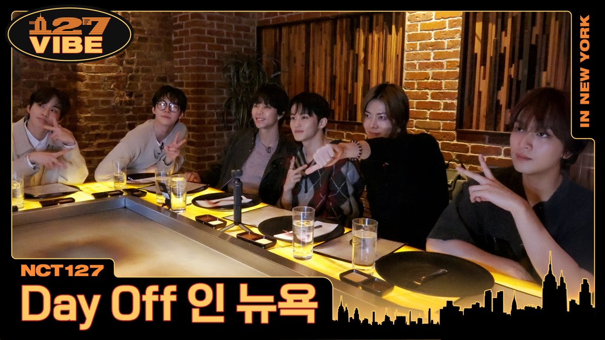 뎃판야키와 화려한 불 쇼…🔥 루프탑 바에서의 진(지한)대(화)🍸 | 127 VIBE EP 12 ❪Day Off in NY❫

youtu.be/m88qHMKcBgM

#127VIBE #일이칠바이브 #데이오프인뉴욕
#NCT127 #NCT