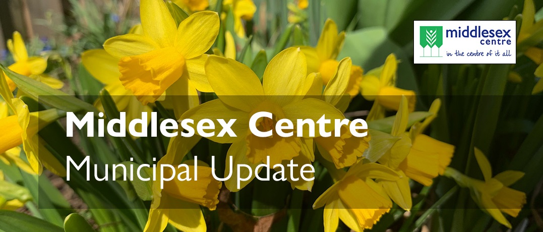 Catch up with news from the Municipality of Middlesex Centre. The April newsletter is now available ow.ly/CyLz50VJ5bO
Sign-up to get the newsletter delivered to your email inbox at ow.ly/oxPW50VJ5bM