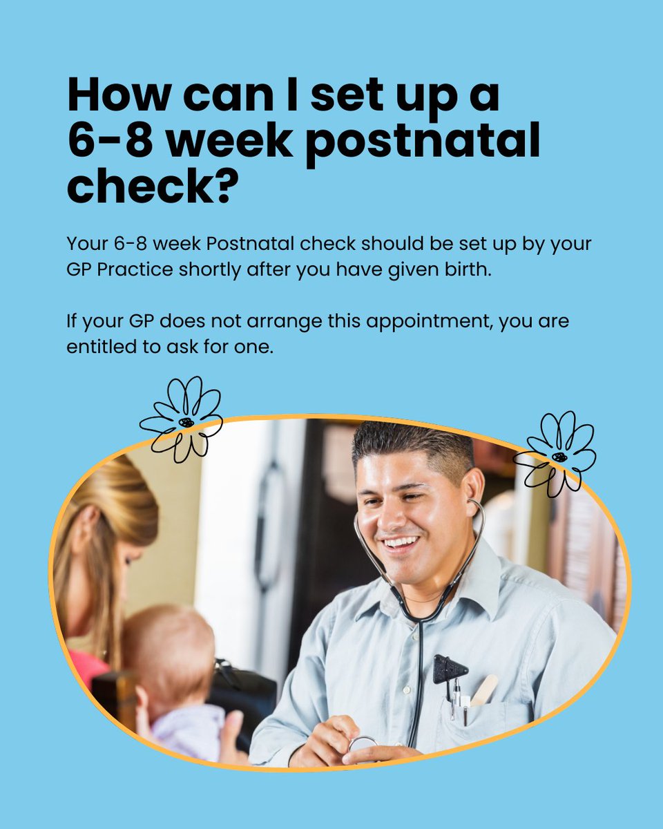Have you had your 6-8 week postnatal check?

This checkup is offered to mothers and families 6-8 weeks after giving birth
to ensure that both mum and baby are doing well.

They are crucial for understanding your recovery and your baby’s
development👶

#Postanatal #NewMother