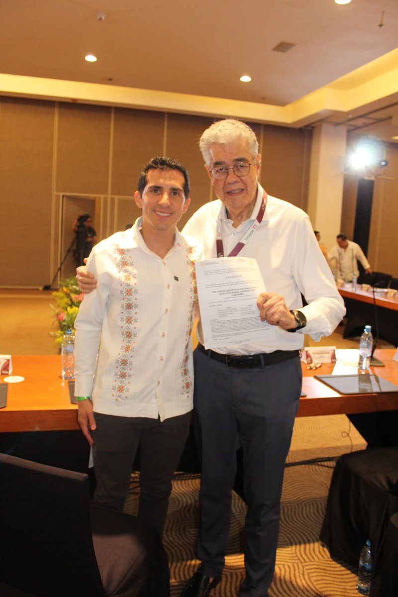 InspiracinDepo's tweet image. #Puebla recibirá los XXII Juegos Deportivos Nacionales de la Educación Media Superior 2025 (JUDENEMS) del 15 al 21 de junio, en 10 disciplinas.
Rommel  Pacheco director de @conadeoficial recibió al presidente del #CONADEMS Carlos Krauss quien presentó la convocatoria.