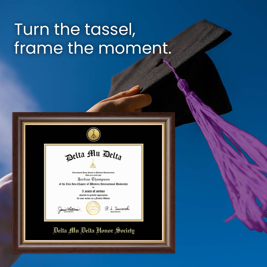 Delta Mu Delta (@deltamudelta) on Twitter photo Graduation is more than just a ceremony β itβs the closing of one chapter and the exciting start of another. πβ¨ Honor your achievement and preserve the memories with a custom Delta Mu Delta frame Shop Now: diplomaframe.com/dmud Graduation is more than just a ceremony β itβs the closing of one chapter and the exciting start of another. πβ¨ Honor your achievement and preserve the memories with a custom Delta Mu Delta frame Shop Now: diplomaframe.com/dmud