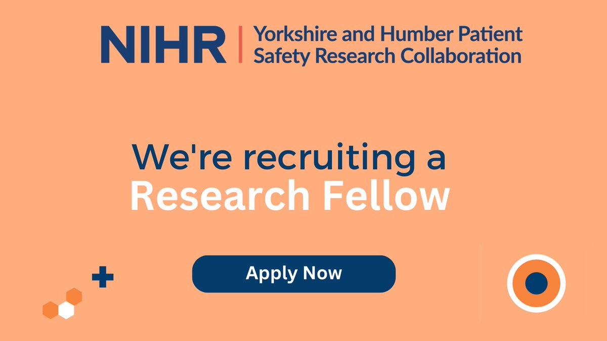 NIHR Yorkshire and Humber PSRC (@yhpsrc) on Twitter photo 📢NEW Vacancy to join our Decluttering (Safely) for Safety theme with Prof <a href="/LawtonRebecca/">Rebecca Lawton</a>
⌛️ Closing date: 12 May 2025
Find out more here: 👇
nhsjobs.com/job/UK/West_Yo… 📢NEW Vacancy to join our Decluttering (Safely) for Safety theme with Prof <a href="/LawtonRebecca/">Rebecca Lawton</a>
⌛️ Closing date: 12 May 2025
Find out more here: 👇
nhsjobs.com/job/UK/West_Yo…