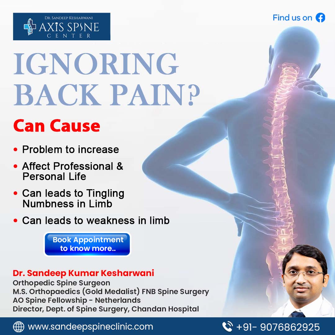 keshar_wani's tweet photo. 𝗜𝗴𝗻𝗼𝗿𝗶𝗻𝗴 #𝗕𝗮𝗰𝗸𝗣𝗮𝗶𝗻? 𝗜𝘁 𝗖𝗼𝘂𝗹𝗱 𝗟𝗲𝗮𝗱 𝘁𝗼 𝗦𝗲𝗿𝗶𝗼𝘂𝘀 𝗦𝗽𝗶𝗻𝗲 𝗜𝘀𝘀𝘂𝗲𝘀!

Axis Spine Center - Dr. Sandeep Kr. Kesharwani
Phone: 089482 57043
#DrSandeepKesharwani #AxisSpineCenter #SpineSpecialist #SpineDoctor #SpineProblems #LowerBackPain https://t.co/qNKCwRVL6R