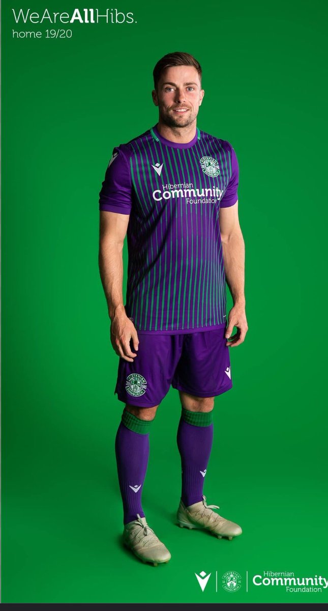 scott5burns's tweet photo. @ASimpleDough We could’ve had it as our kit a couple years ago as hibs had a purple and green macron version. https://t.co/LUCn1j0C7g