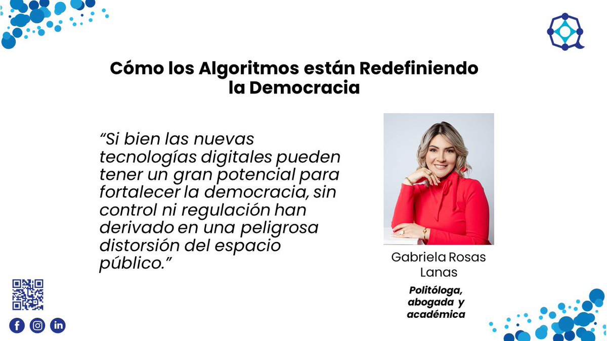 📢 “Cómo los Algoritmos están Redefiniendo la Democracia”. Gran análisis de (<a href="/GabrielaRosasL/">GabrielaRosasLanas</a>) sobre cómo el microtargeting, las burbujas informativas, las cámaras de eco y la IA desafían la democracia. Lee el artículo completo aquí 👇🏼👇🏼 sentipensante.net/como-los-algor…

#DemocraciaDigital