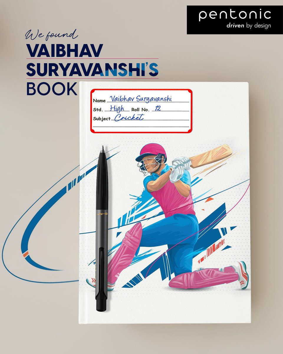 Already writing history at the age of 14..

#GameOnWithPentonic #PickYourPen #Pentonic #DrivenByDesign #Linc #SmoothWriting #BoldDesigns #Writing #Trending #IPL #ExploreNow #Stationery