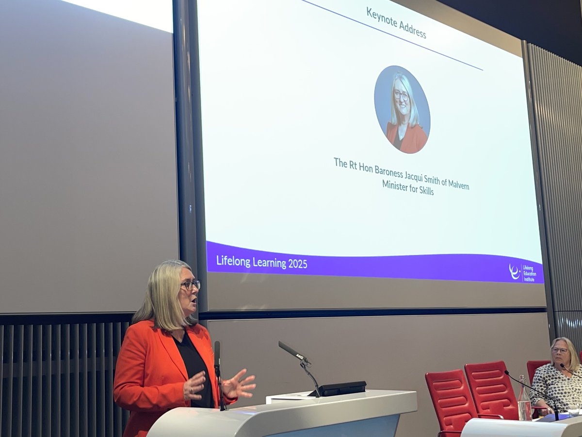 Lifelong Education Institute (@lifelong_ed) on Twitter photo Baroness <a href="/Jacqui_Smith1/">Jacqui Smith</a>: “We need clear pathways for people to progress through their careers, and thrive in work and life.” Baroness <a href="/Jacqui_Smith1/">Jacqui Smith</a>: “We need clear pathways for people to progress through their careers, and thrive in work and life.”