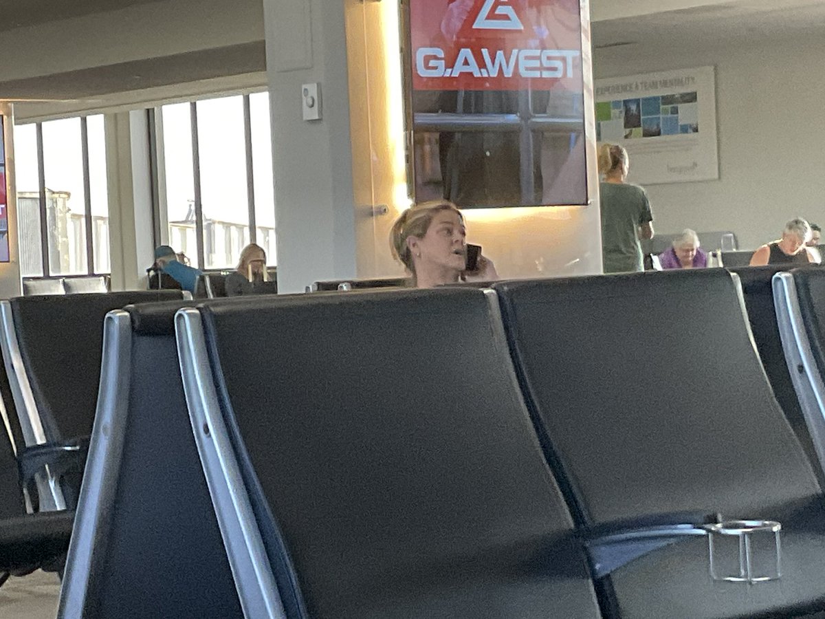 People who have a phone conversation in public, like at the gate in the airport obviously had no mother who taught them manners. #Rude #MOBATLDTW.