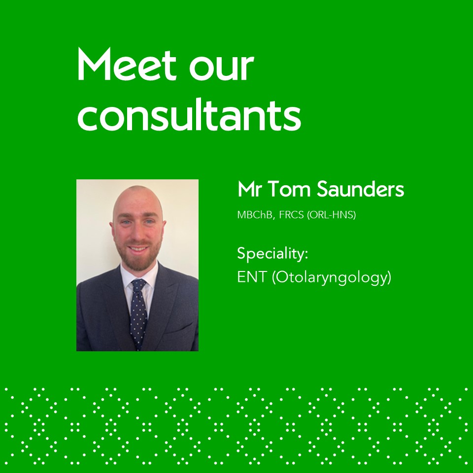 NuffHealthShrew's tweet photo. Welcoming our new #ENT Consultant, Mr Tom Saunders. 

Mr Saunders is happy to consult on all aspects of general ENT conditions and has a specific passion for nose and sinus surgery.

For more info or to make an appointment follow the link...
https://t.co/g4oYQgt5Ga https://t.co/tWl2bU3jhy
