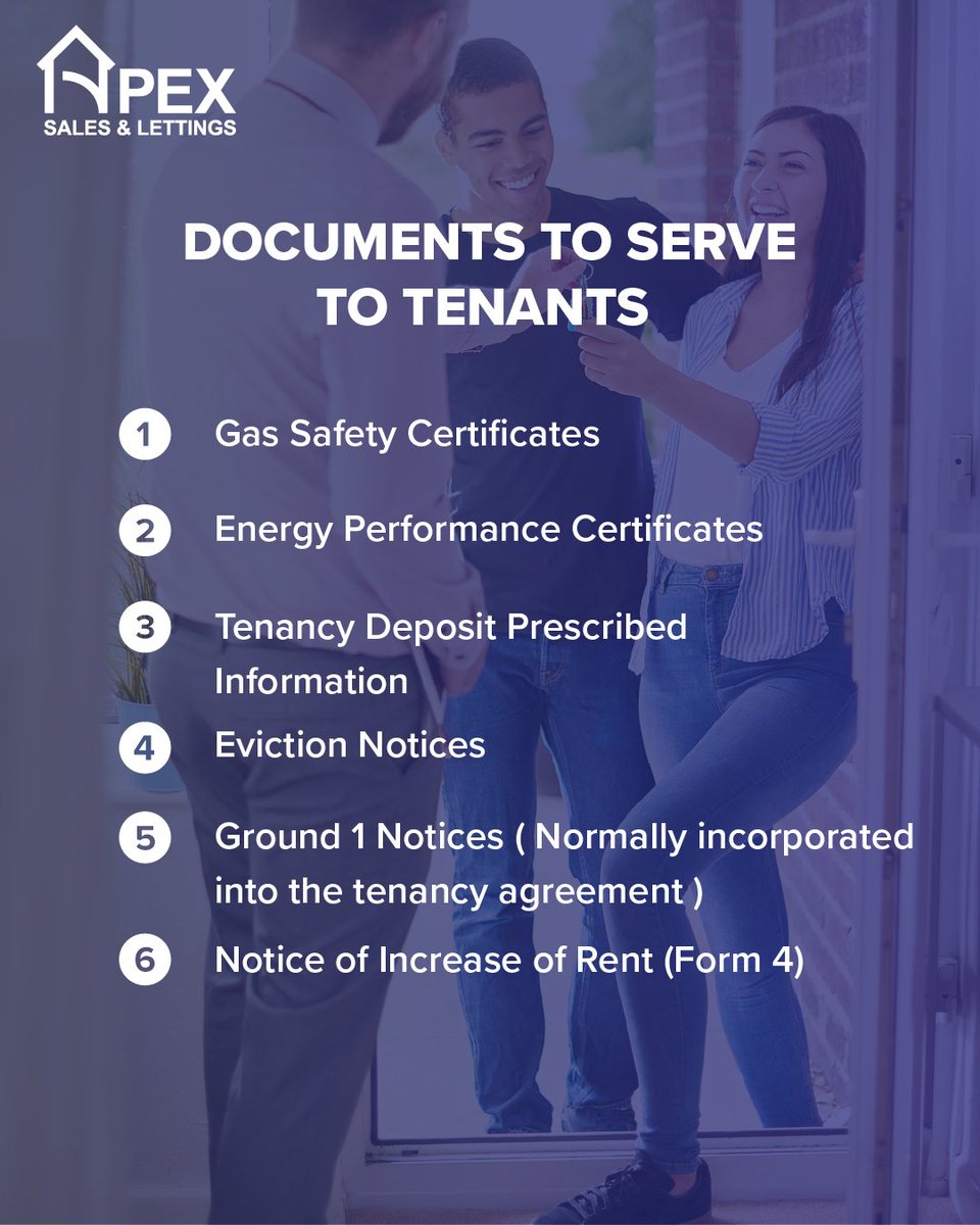 apex_lettings's tweet image. As a landlord, there are several key documents you are legally required to serve to tenants to ensure compliance and protect both parties. Here’s a breakdown of the most important ones:

📞 0121 532 2700
📧 info@lettingsbyapex.com