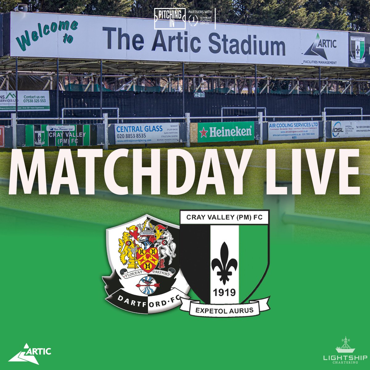 🎥 Live stream from The Millers Bar!

📺 Can't make tomorrow night's game? Head down to The Artic Stadium from 4pm to watch a stream of the play-off semi-final away at Dartford live on the big screen! 

#COYM