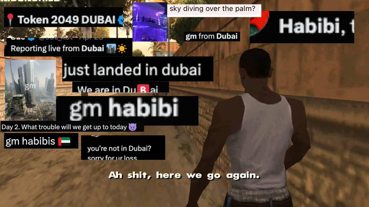 gm everyone not in dubai