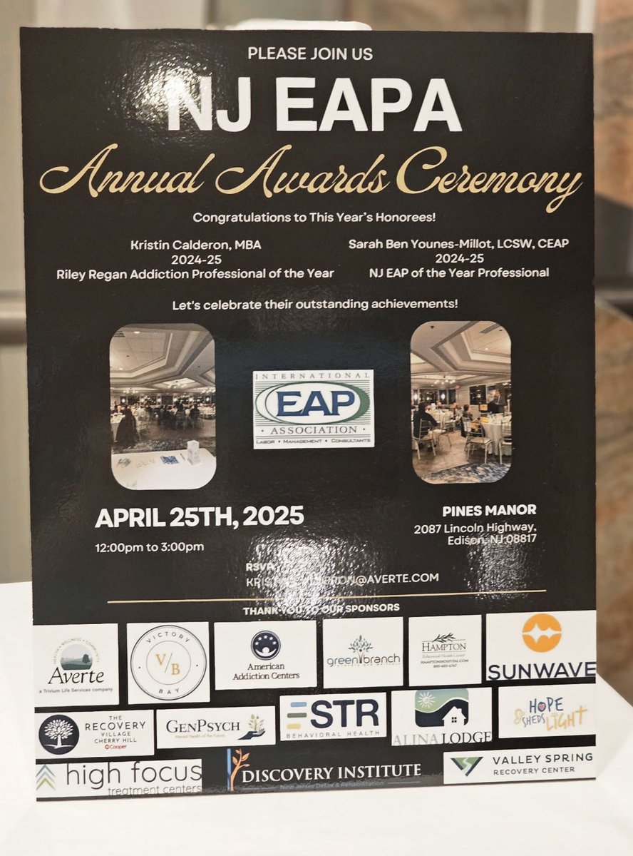 Rutgers UBHC (@rutgers_ubhc) on Twitter photo Congratulations to Sarah Benyounes-Millot for winning the 2024โ2025 NJ Employee Assistance Professional Award on April 25 at the Pines Manor in Edison, NJ! We're so proud of your incredible work supporting individuals & families through Rutgers EAP! <a href="/RutgersU/">Rutgers University</a> Congratulations to Sarah Benyounes-Millot for winning the 2024โ2025 NJ Employee Assistance Professional Award on April 25 at the Pines Manor in Edison, NJ! We're so proud of your incredible work supporting individuals & families through Rutgers EAP! <a href="/RutgersU/">Rutgers University</a>