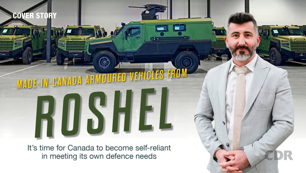 CDR (@cdrmagazine) on Twitter photo 🚜⏱️ As defence needs accelerate, <a href="/RoshelDefence/">Roshel Defence Solutions</a>’s Senator armoured vehicle is a made-in-Canada solution ready to be delivered. CEO <a href="/RomanShimon/">Roman Shimonov</a> talks about the urgency of self-reliance and the need to move faster on procurement. Read now: loom.ly/341_Dlw
#CDRmagazine 🚜⏱️ As defence needs accelerate, <a href="/RoshelDefence/">Roshel Defence Solutions</a>’s Senator armoured vehicle is a made-in-Canada solution ready to be delivered. CEO <a href="/RomanShimon/">Roman Shimonov</a> talks about the urgency of self-reliance and the need to move faster on procurement. Read now: loom.ly/341_Dlw
#CDRmagazine