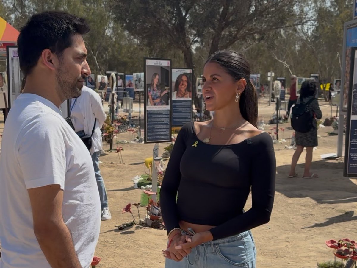 MahyarTousi's tweet photo. I am at the site of the Nova Music Festival with Natalie, one of the survivors of October 7, who tells us her story from that day.

You can watch that in our upcoming Tousi TV+ documentary ’This Is Israel’ https://t.co/XKsnKW3TPb