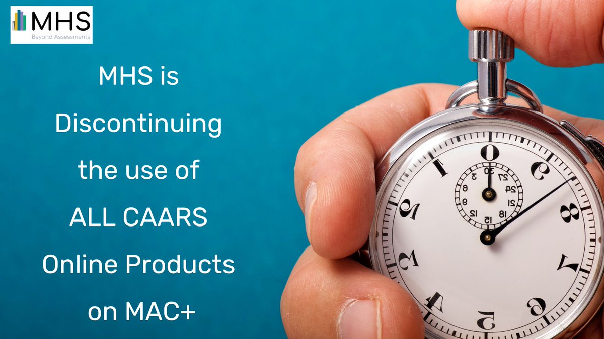Effective May 31, 2025, MHS will discontinue the use of ALL Conners Adult ADHD Rating Scales (CAARS™) online products currently available on the MHS Online Assessment Center+ (MAC+).

For more information please visit:
brainworx.ie/in-the-worx/38…

#CAARS #CAARS2 #adhd #adultadhd