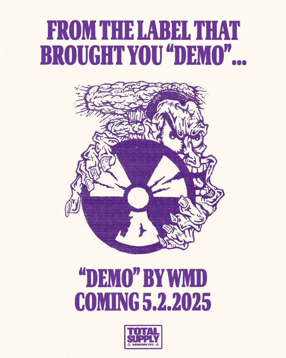 New band I’m doing coming this Friday on Total Supply 

WMD