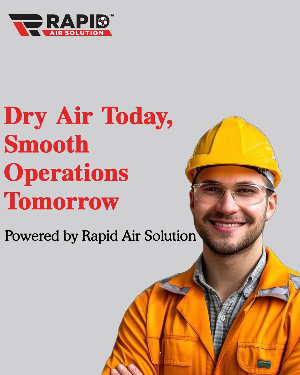rapidairsol's tweet photo. 🔧 Dry Air Today, Smooth Operations Tomorrow

📞 Call Now: +91 90339 67199
🌐 Visit: https://t.co/rIMOkx3g8a

#rapidairsolution #industrialairsolutions #compressedair #airdriers #machinerycare #industryessentials #smoothoperations #efficiencyfirst #engineeringexcellence https://t.co/KWD41zUSIx