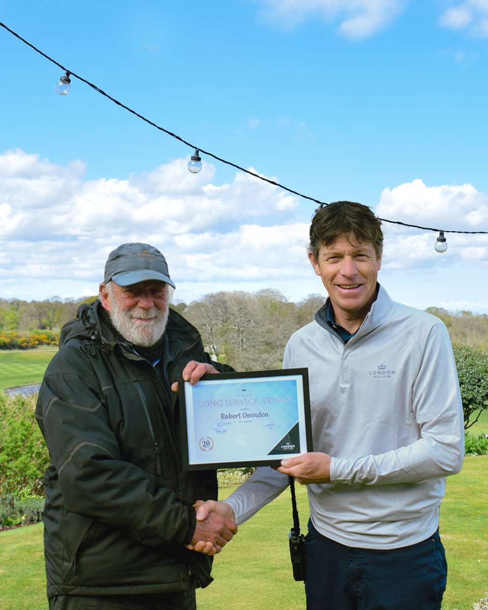 Congratulations to Robert Ovenden, Assistant Greenkeeper on an amazing 20 years of service at LGC!🏅

A huge thank you to Robert for his dedication and loyalty over the past two decades!

#LondonGolfClub #LGClongservice