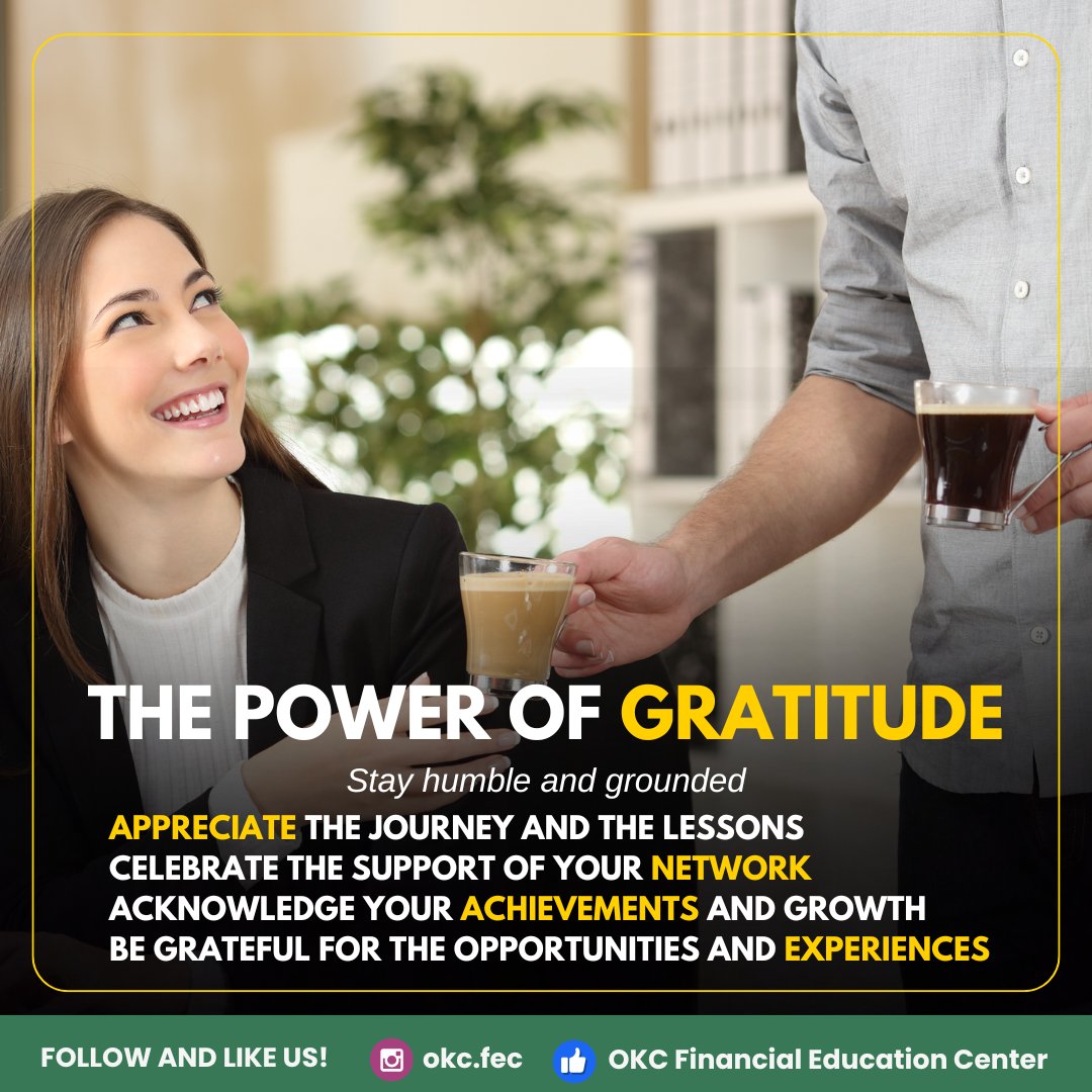 okcfec's tweet photo. In a world chasing success, we choose to stay humble, grounded, and grateful. Gratitude fuels growth — in life and in leadership. 🌱💼 #WorldSystemBuilder #GratitudeMindset #FinancialFreedom #StayHumble #GroundedInPurpose #LeadershipGrowth #WSBCommunity #BuildWithPurpose https://t.co/9cKTrJneSd