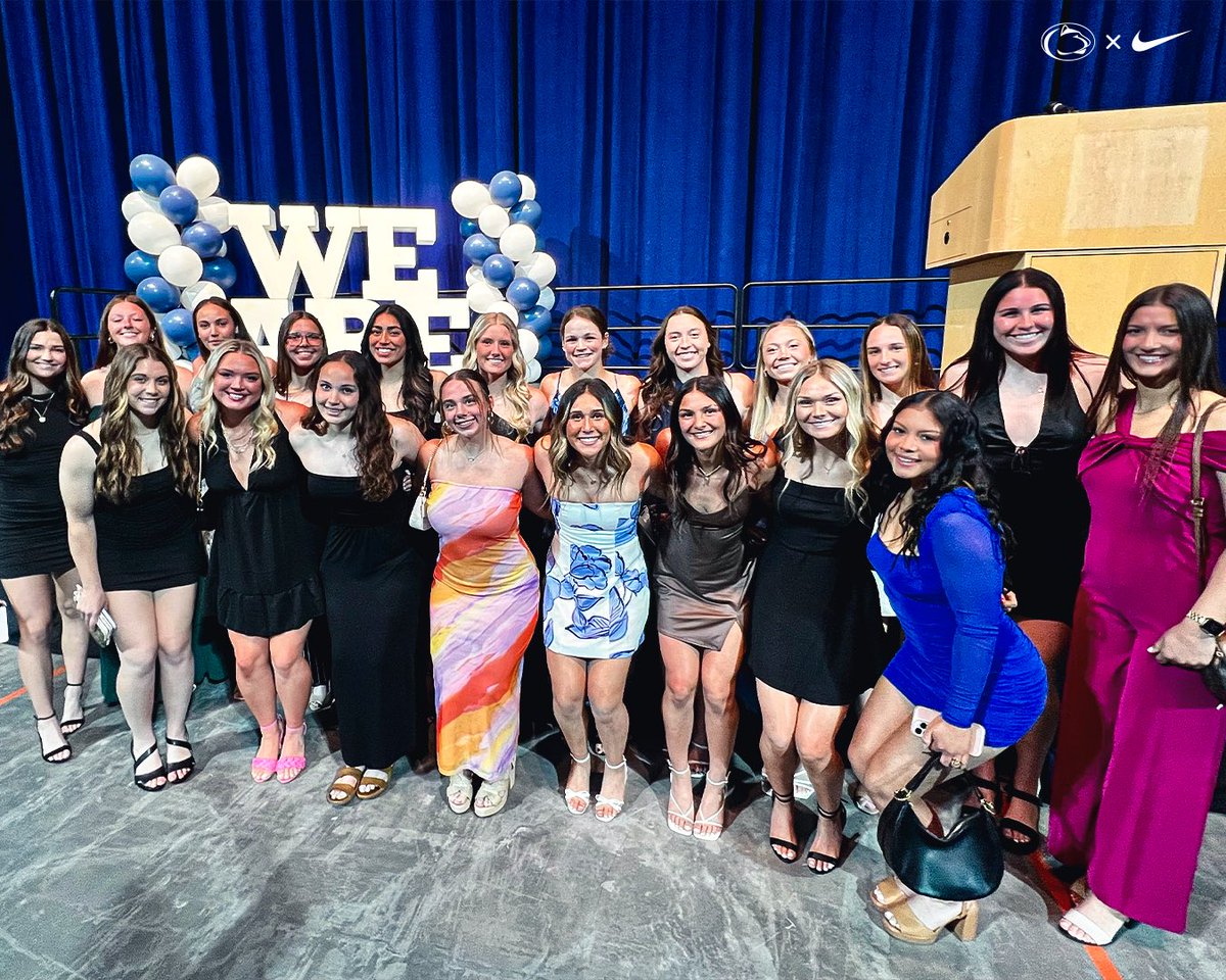 The squad cleans up nice, don’t they?

Had an AWESOME evening last night celebrating the 2024-25 academic year at the Nittanys‼️

#WeAre | #NextStop