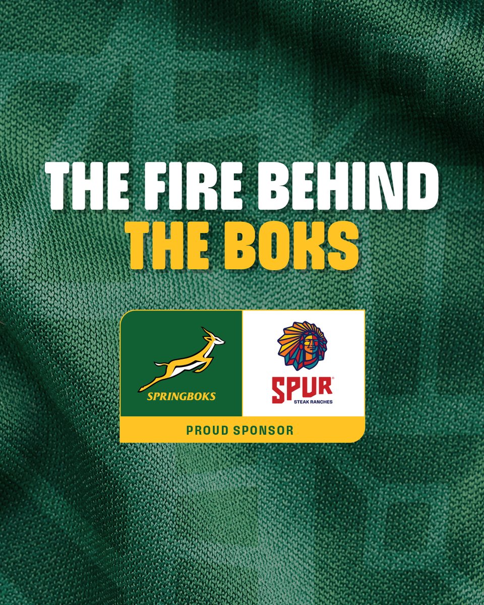 Here's to four more years of heart, heat and bringing people together. We're proud to be the restaurant where every Bok game, is a home game! 🇿🇦🙌 #SpurSteakRanches #Springboks <a href="/Springboks/">Springboks</a>