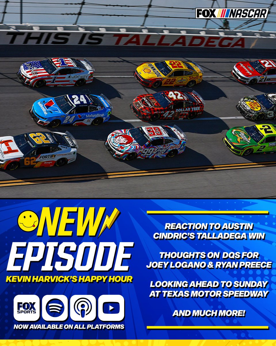 HarvickHappyHour (@harvickhappypod) on Twitter photo 🚨NEW EPISODE 🚨
<a href="/KevinHarvick/">Kevin Harvick</a>'s Happy Hour presented by <a href="/EchoPark/">EchoPark Automotive</a> and @NASCARonFOX!
Right here: link.chtbl.com/CgtlDJUZ 🚨NEW EPISODE 🚨
<a href="/KevinHarvick/">Kevin Harvick</a>'s Happy Hour presented by <a href="/EchoPark/">EchoPark Automotive</a> and @NASCARonFOX!
Right here: link.chtbl.com/CgtlDJUZ