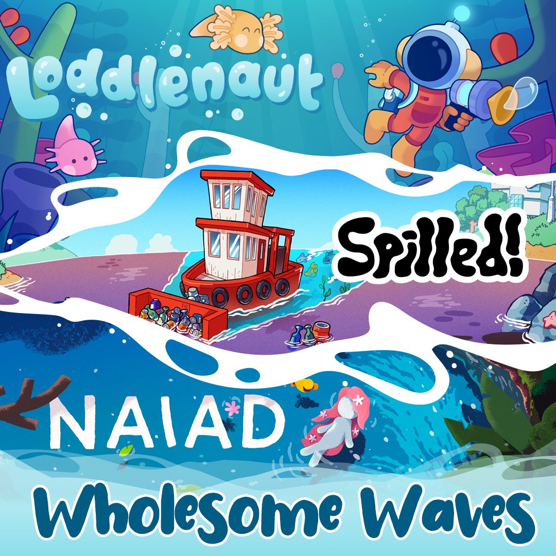 Secret Mode (@wearesecretmode) on Twitter photo We're making waves... Wholesome Waves!
We've launched a brand new Steam bundle with our friends at <a href="/HiWarp/">HiWarp - NAIAD 🌸🌿 OUT NOW ✨</a> & <a href="/LenteGameDev/">Lente ⛵ dev on a boat</a> featuring their games NAIAD and Spilled!, as well as our own #Loddlenaut from Moon Lagoon.
Take to the waves and find out more at the link in the replies! We're making waves... Wholesome Waves!
We've launched a brand new Steam bundle with our friends at <a href="/HiWarp/">HiWarp - NAIAD 🌸🌿 OUT NOW ✨</a> & <a href="/LenteGameDev/">Lente ⛵ dev on a boat</a> featuring their games NAIAD and Spilled!, as well as our own #Loddlenaut from Moon Lagoon.
Take to the waves and find out more at the link in the replies!