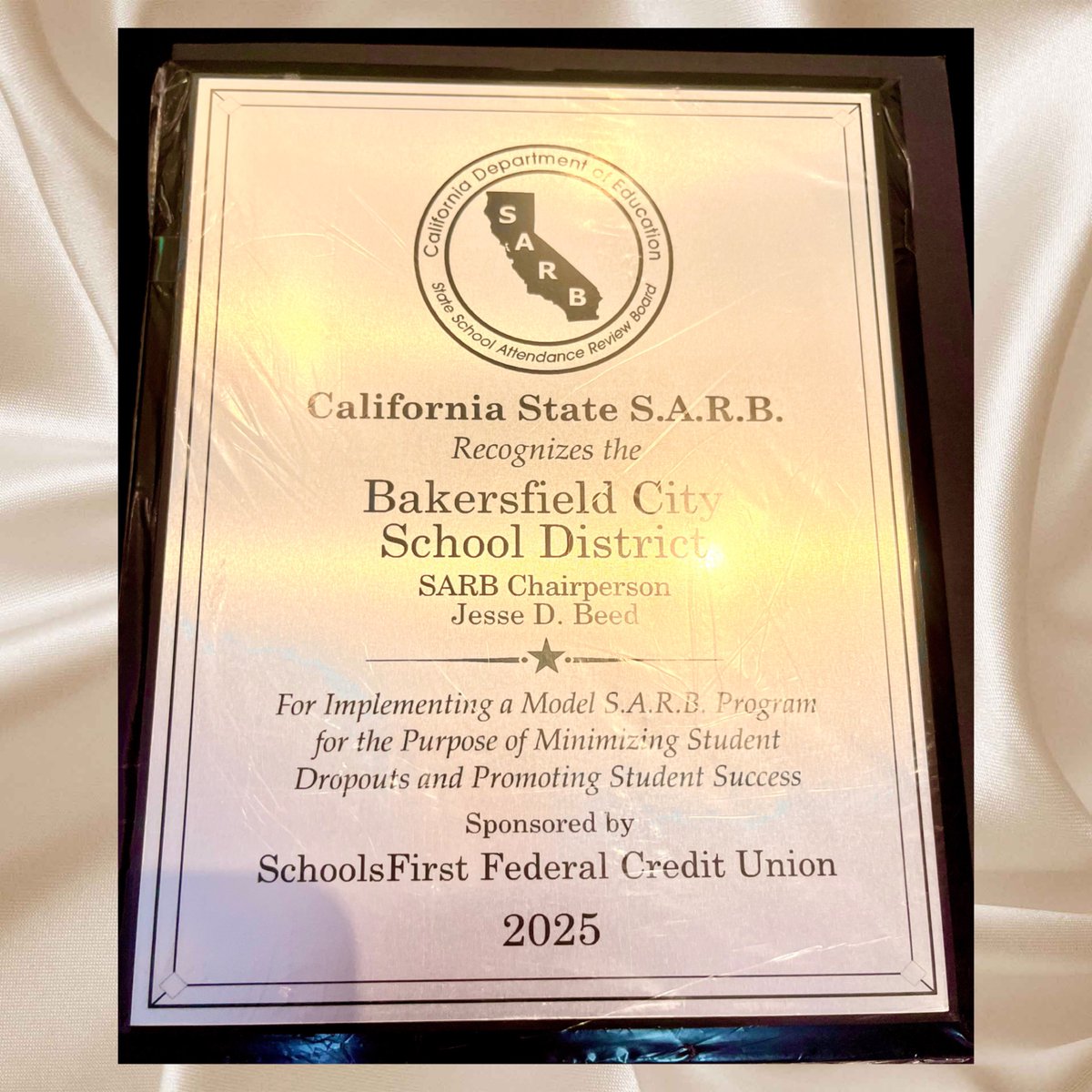 So very proud of our BCSD Attendance Team for being recognized as State Model SARB 😊. <a href="/Team_BCSD/">Bakersfield City School District</a> <a href="/CADeptEd/">CA Department of Education</a> #attendancematters #everydaycounts