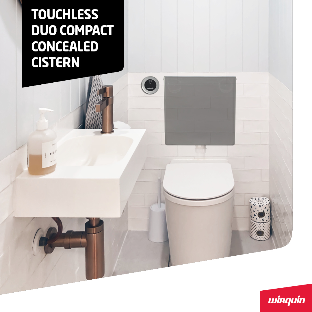 NEW 😍

Touchless Duo Compact Concealed Cistern - The most hygienic way to flush

✔ Air gap compliant

✔ Ideal for bathroom furniture and in wall installations

✔ Proven performance – endurance tested up to 200, 000 flush cycles

#plumbing 
#innovation 
#wirquin