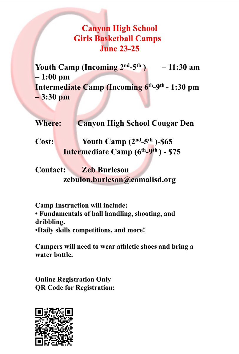 CCGB (@cougarettebball) on Twitter photo Come out and join us this summer for Girls Basketball Camp๐ <a href="/CHMS_panthers/">CHMS Athletics</a> <a href="/cms_ladyjags/">CMS Lady Jags</a> <a href="/cisdnews/">Comal ISD</a> <a href="/AthleticsCanyon/">CanyonCougarAthletics</a> @comalathletics Come out and join us this summer for Girls Basketball Camp๐ <a href="/CHMS_panthers/">CHMS Athletics</a> <a href="/cms_ladyjags/">CMS Lady Jags</a> <a href="/cisdnews/">Comal ISD</a> <a href="/AthleticsCanyon/">CanyonCougarAthletics</a> @comalathletics