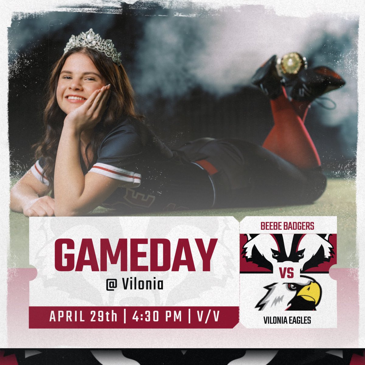 Gameday! Two big conference games today against Vilonia! Your Lady Badgers travel down HWY 64 to battle the Lady Eagles. We need everyone to make the trip! #bprd #alreadywritten #beebesb🥎