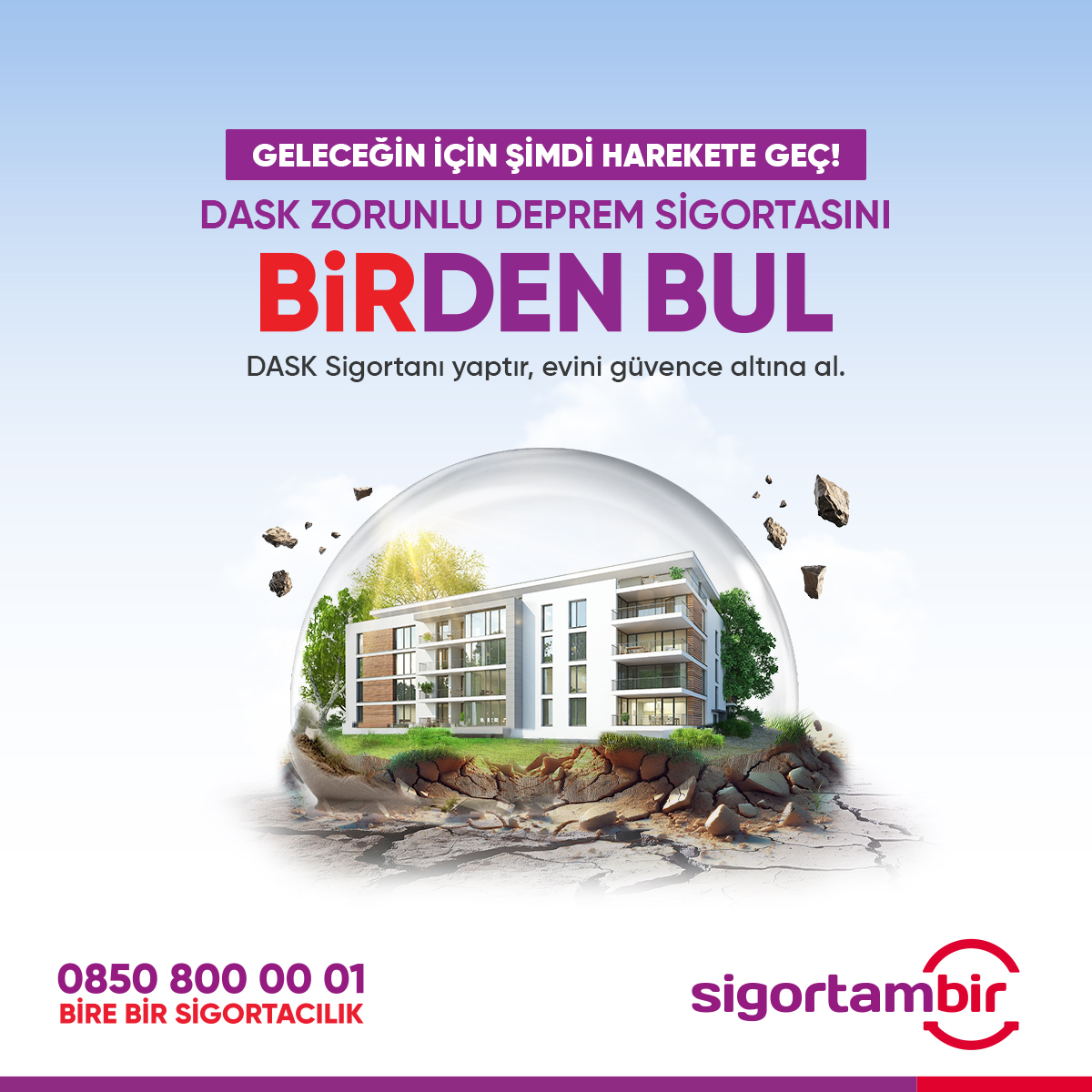 Sigortambir's tweet photo. Şimdi Harekete Geç! 🏡
#Deprem sonrası finansal güvenliğin çok önemli. 
✅ DASK Sigortanı hemen yaptır, evini koruma altına al.

💻 Bir tıkla poliçeni https://t.co/MUEKIPHXcI’dan al veya
📞 Bir telefonla bizi ara: 0850 800 00 01 

#DASKSigortası #ZorunluDepremSigortası #Sigorta https://t.co/RHmWWJFyud